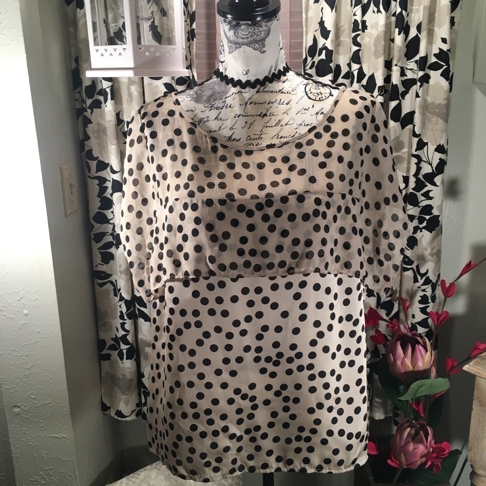 Zac & Rachael polka dot blouse